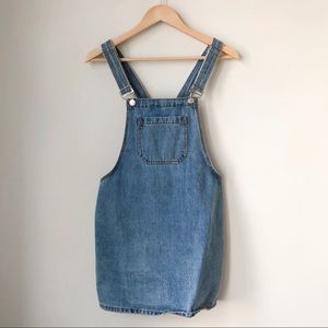 Forever 21 Denim Overall Mini Dress | Size S